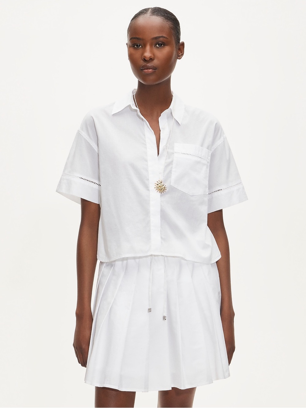 JCrew white button down shirt XS JCREW WHITE button down top with eyelet details